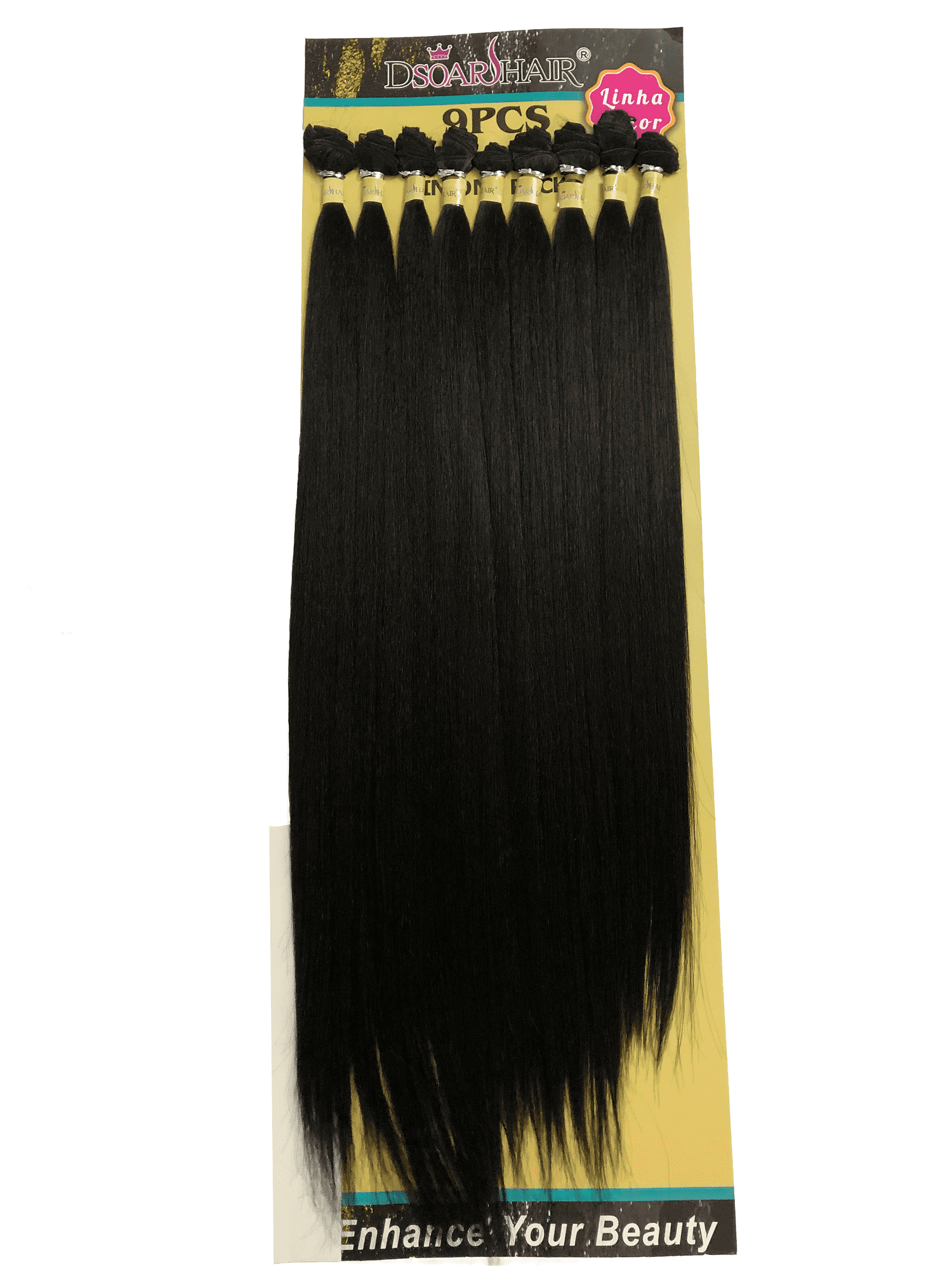Cabelo Bio Liso Fabulosa Dsoar Hair Cor 2 - Castanho Escuro
