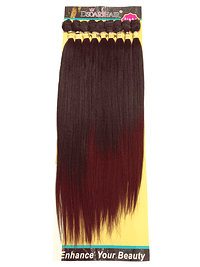 Cabelo Bio Liso Fabulosa Dsoar Hair Cor T1B/Bug - Ombré Preto com pontas marsala