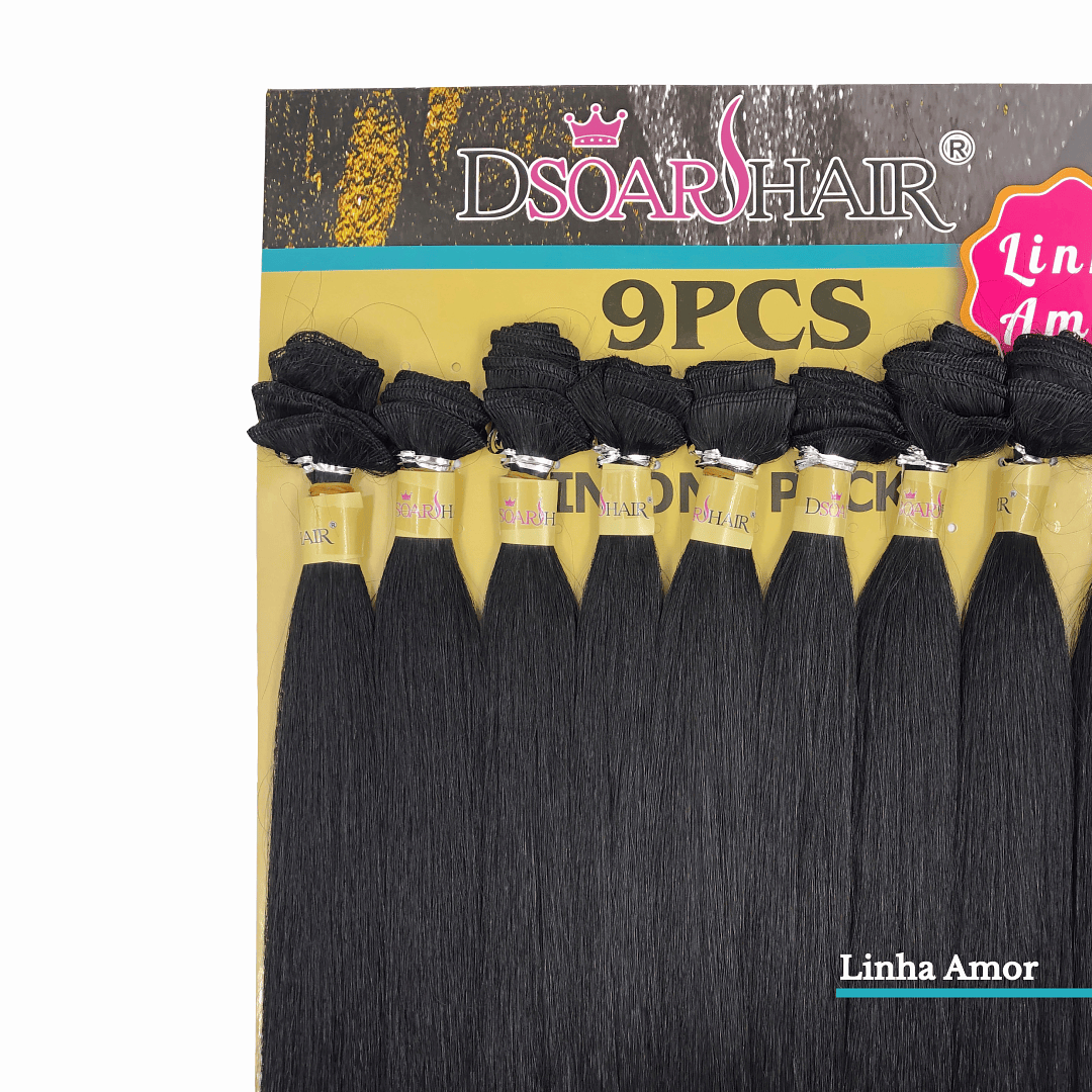 Detalhe cabelo Bio Fabulosa Dsoar Hair cor 1 preto