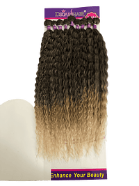 Cabelo bio proteína poderosa cor TT1B/T042 - Ombré preto com loiro mel e loiro claro